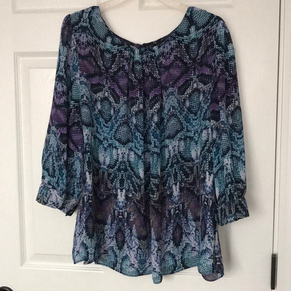 Snake print blouse